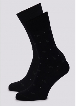 Мужские носки с узором пейсли MS3C/Sl-305 (ELEGANT 305 calzino) nero (черный)