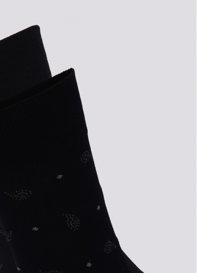 Мужские носки с узором пейсли MS3C/Sl-305 (ELEGANT 305 calzino) nero (черный)
