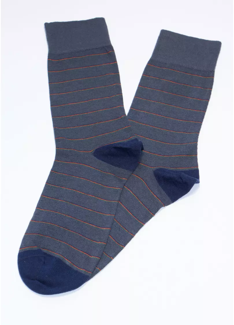 Бавовняні чоловічі шкарпетки MS3C/Sl-403 grey (сірий)