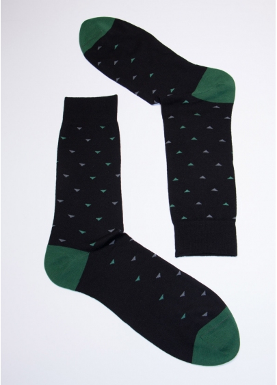Шкарпетки чоловічі з принтом MS3C/Sl-404 black (чорний)