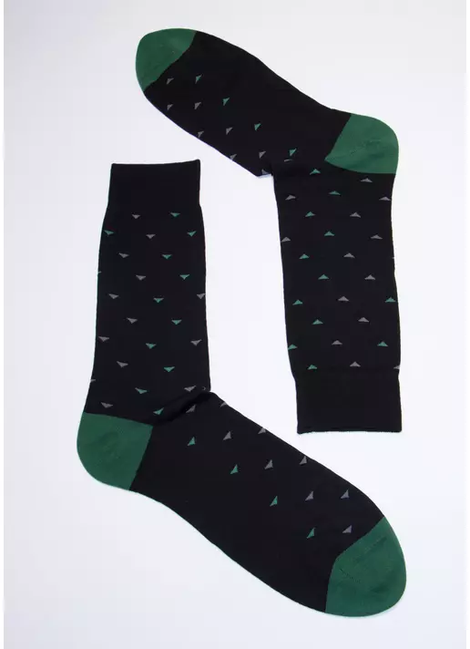 Носки мужские с принтом MS3C/Sl-404 black (черный)