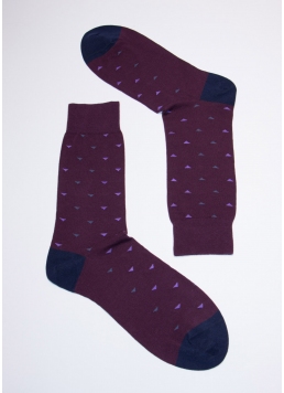 Шкарпетки чоловічі з принтом MS3C/Sl-404 violet (фіолетовий)