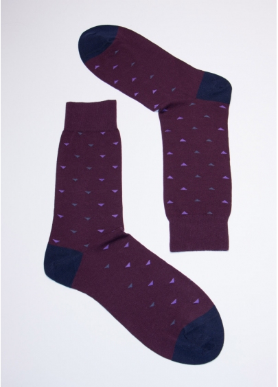 Носки мужские с принтом MS3C/Sl-404 violet (фиолетовый)