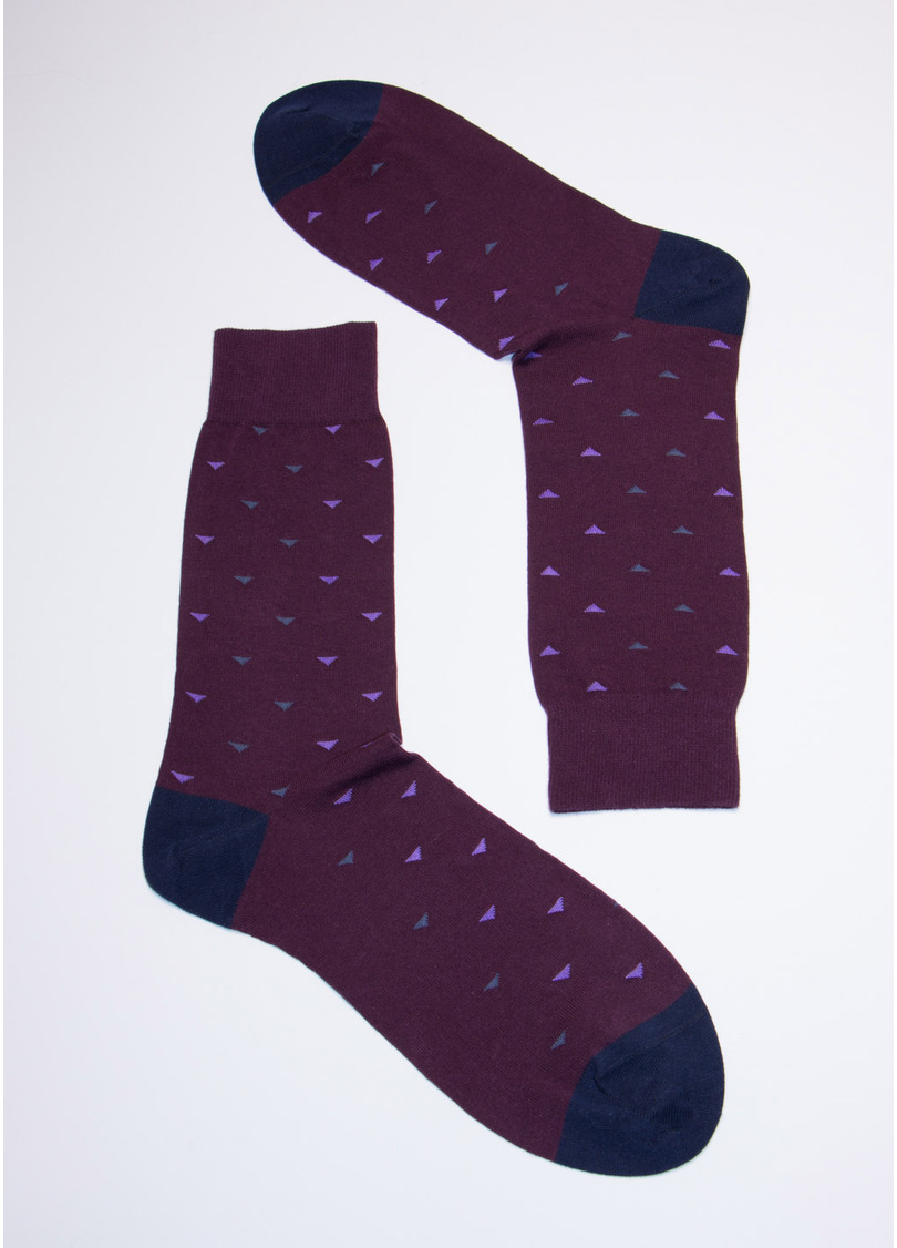 Шкарпетки чоловічі з принтом MS3C/Sl-404 violet (фіолетовий)