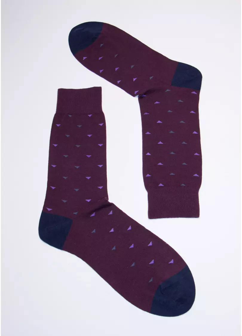 Носки мужские с принтом MS3C/Sl-404 violet (фиолетовый)