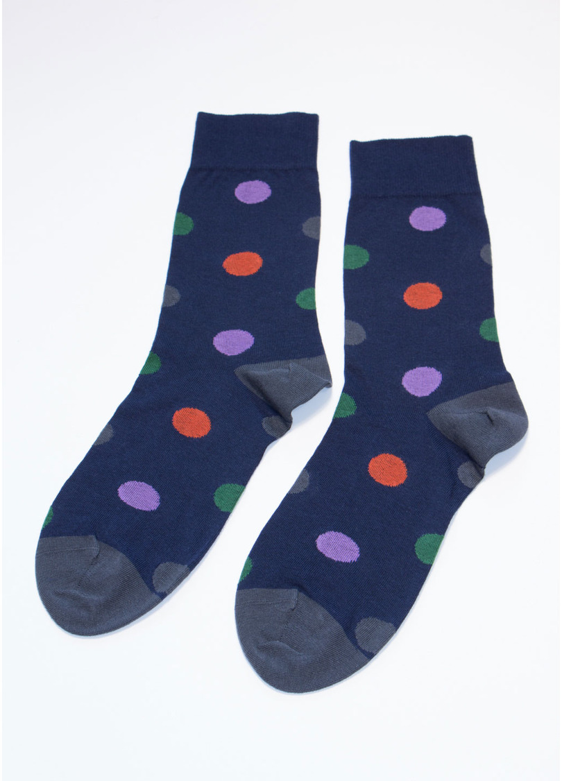 Прикольные мужские носки MS3C/Sl-405 navy (синий)