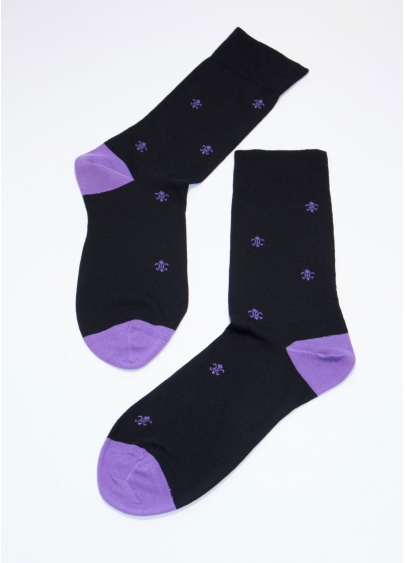 Мужские высокие носки MS3C/Sl-407 violet (фиолетовый)