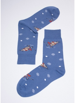 Шкарпетки чоловічі новорічні MS3C/Sl-NEW YEAR-005 moonlight blue (синій)