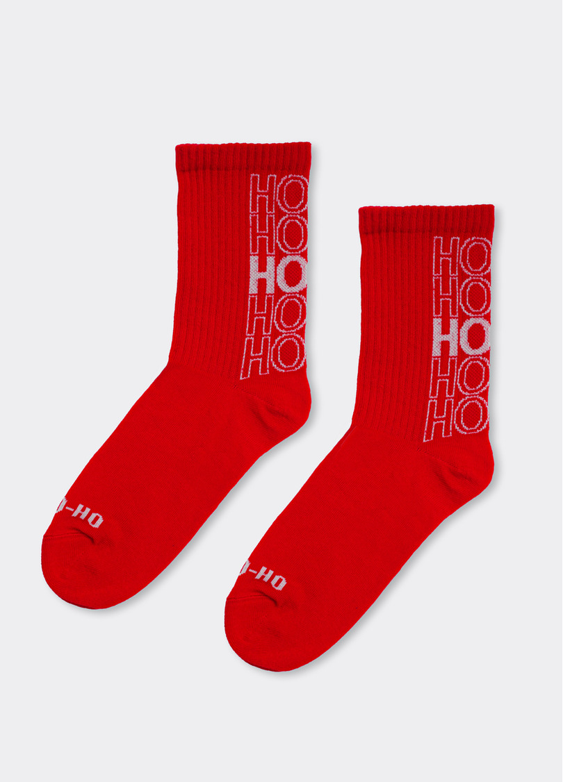 Чоловічі шкарпетки новорічні MS3 NEW YEAR STRONG 2601 red (червоний)