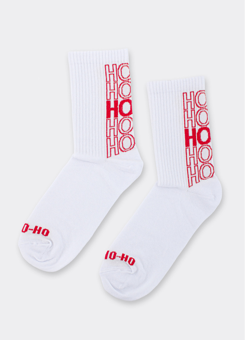 Мужские носки новогодние MS3 NEW YEAR STRONG 2601 white (белый)