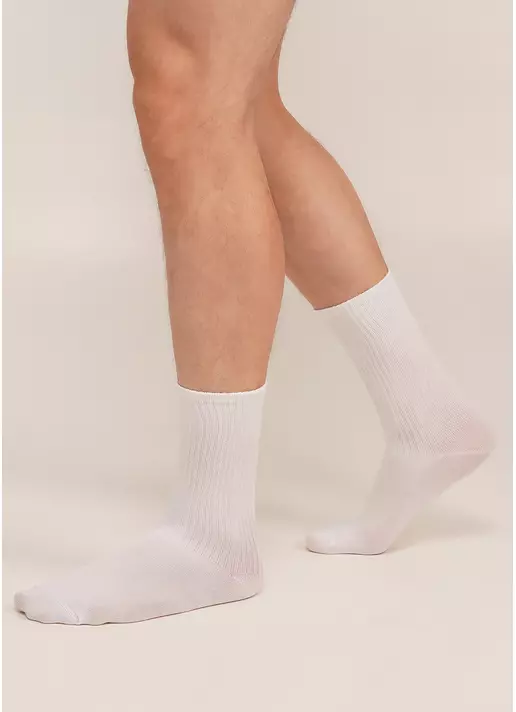 Мужские носки MS4 STRONG white (белый)