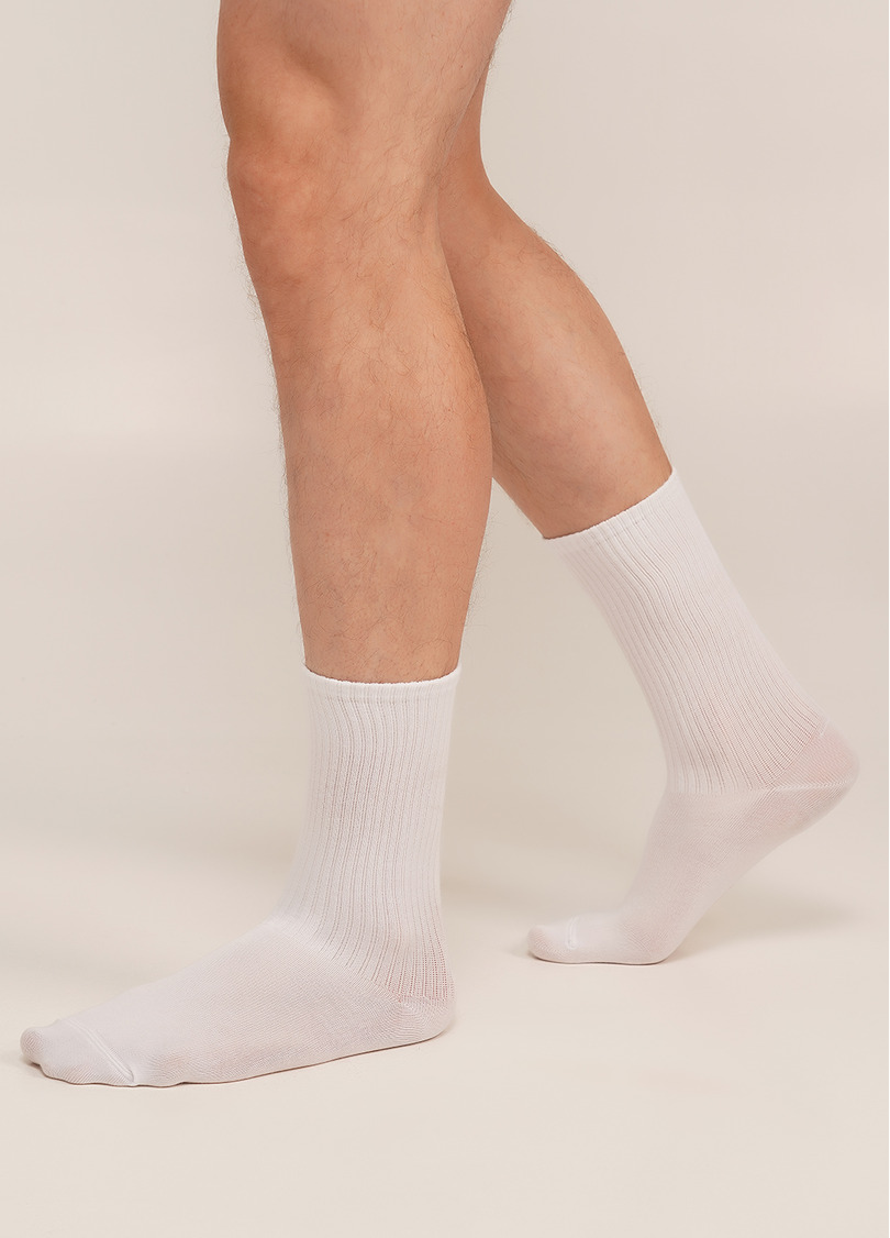 Мужские носки MS4 STRONG white (белый)