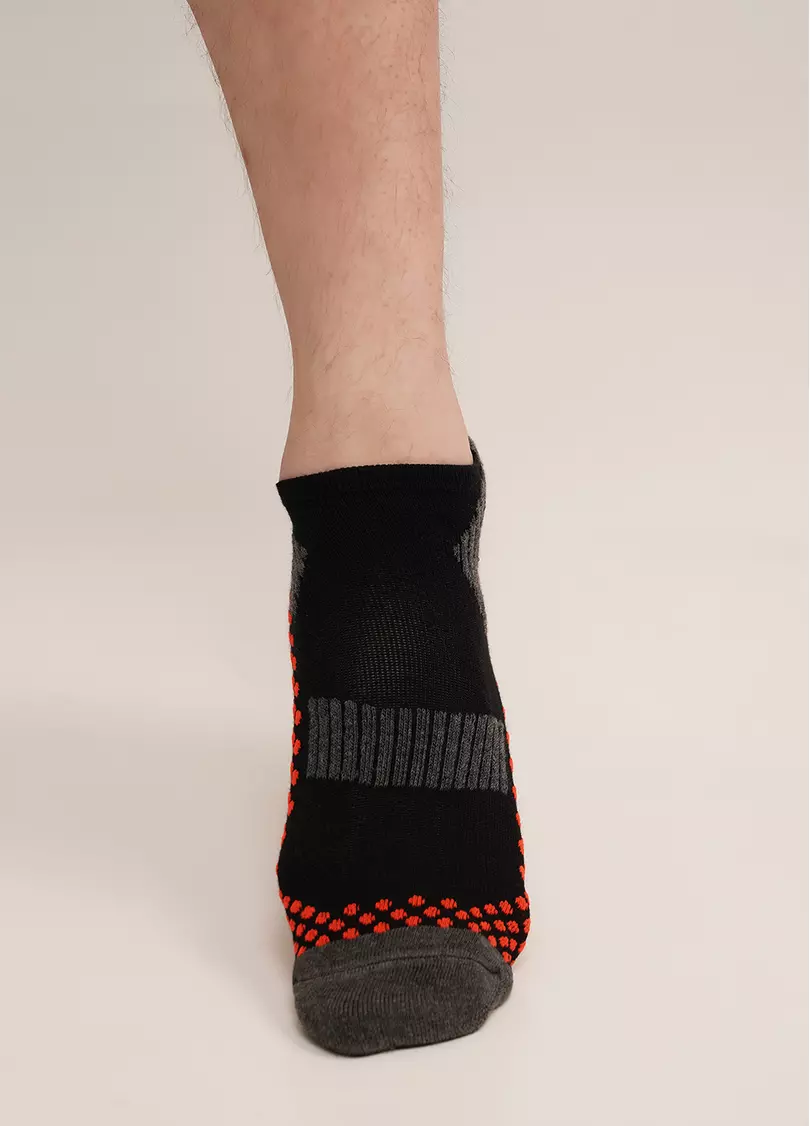 Трекинговые носки для спорта короткие унисекс US1 SPORT TREKKING black (черный)