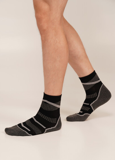 Трекинговые носки высокие унисекс US3 WORK TREKKING black (черный)