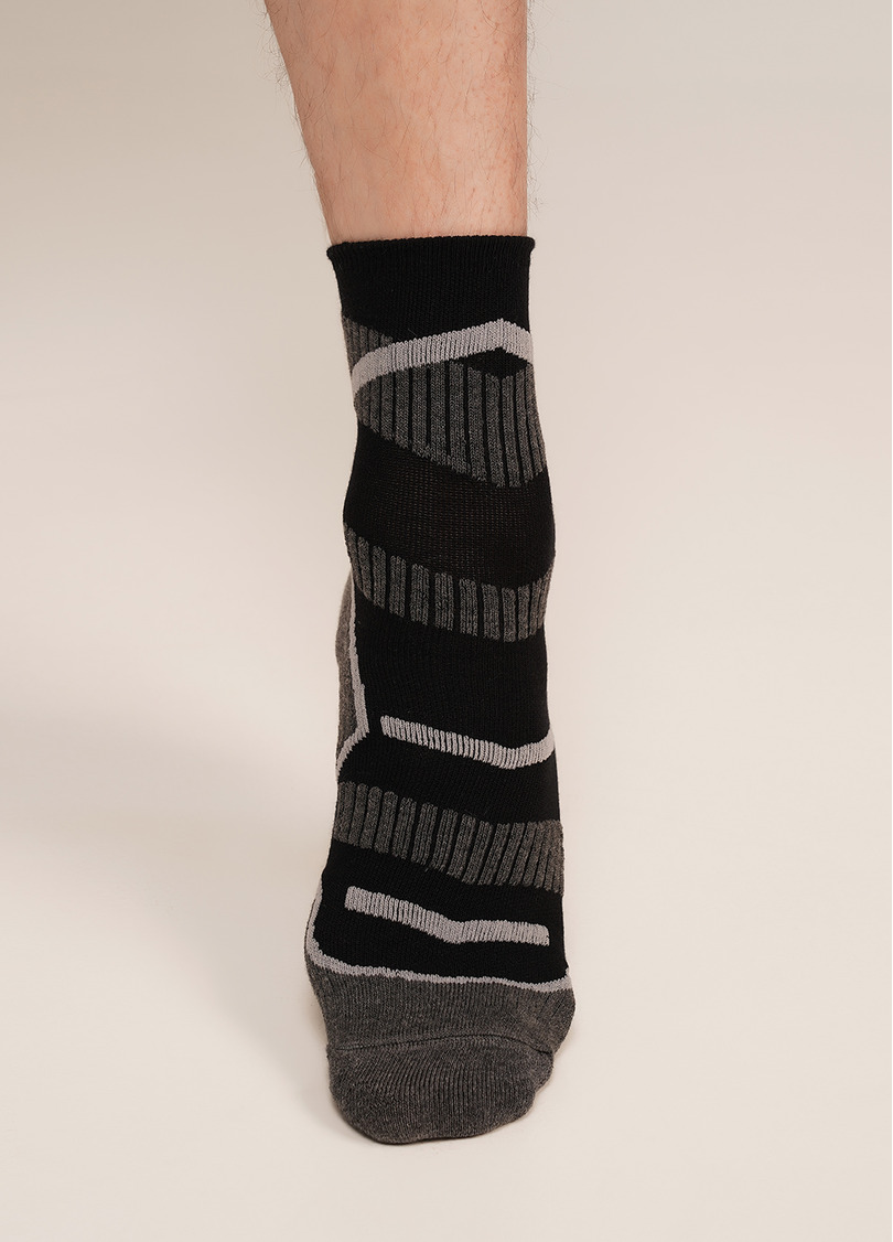 Трекинговые носки высокие унисекс US3 WORK TREKKING black (черный)