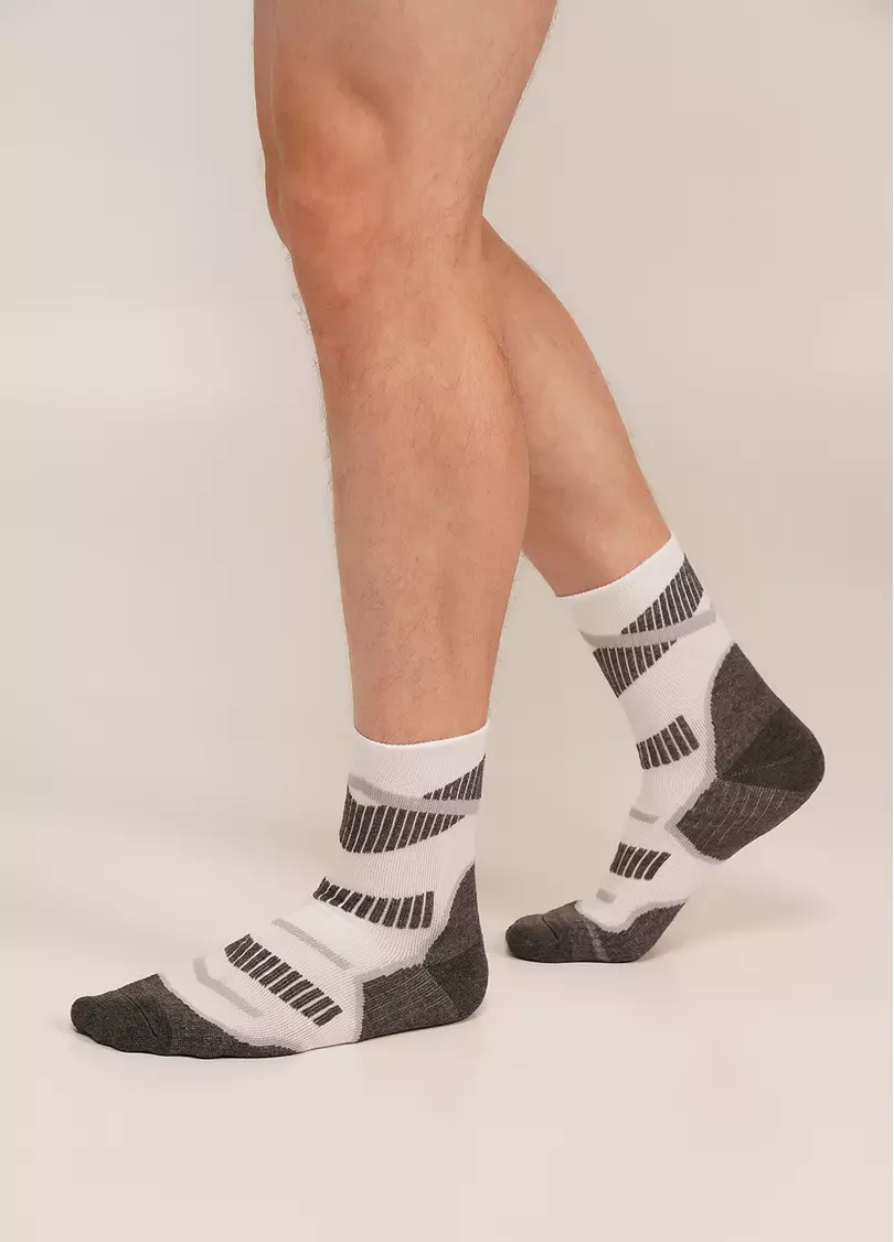 Трекінгові шкарпетки високі унісекс US3 WORK TREKKING white (білий)