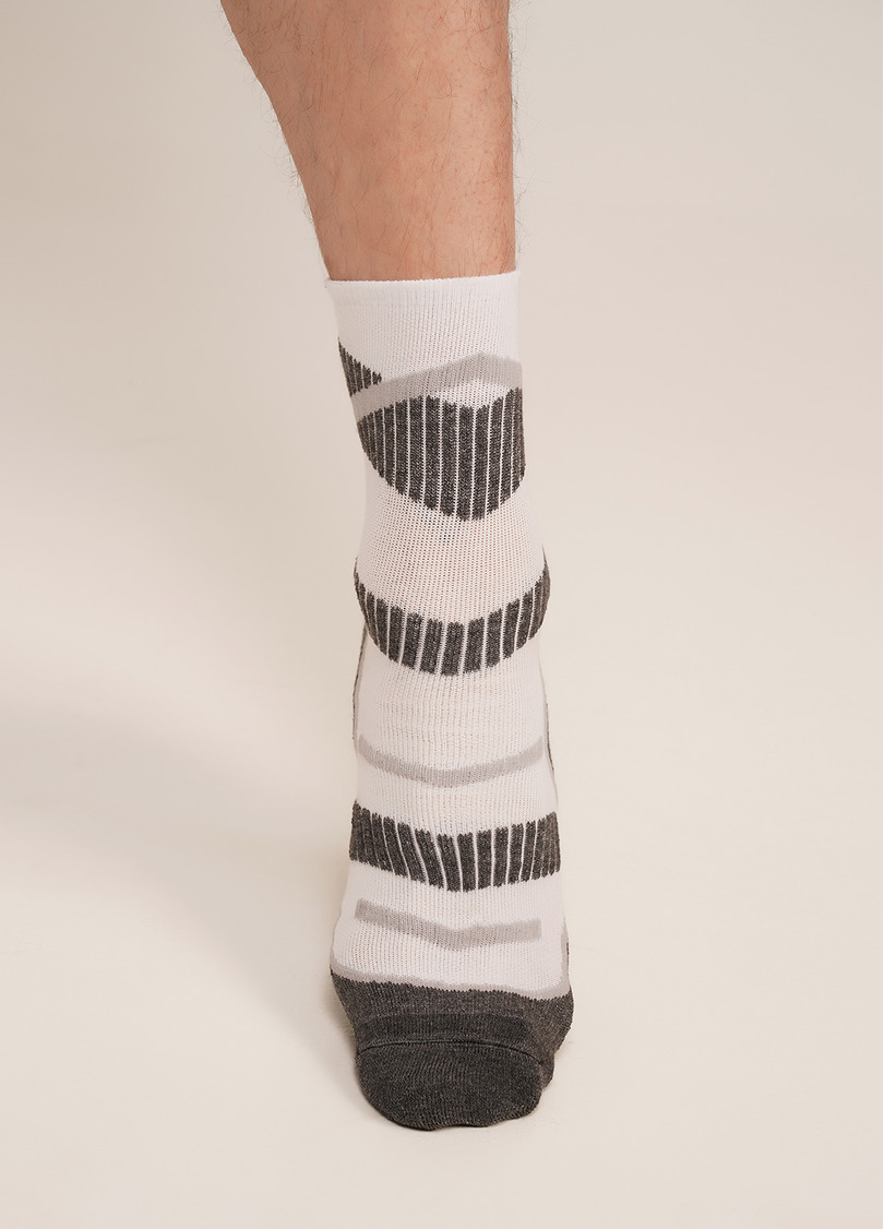 Трекинговые носки высокие унисекс US3 WORK TREKKING white (белый)