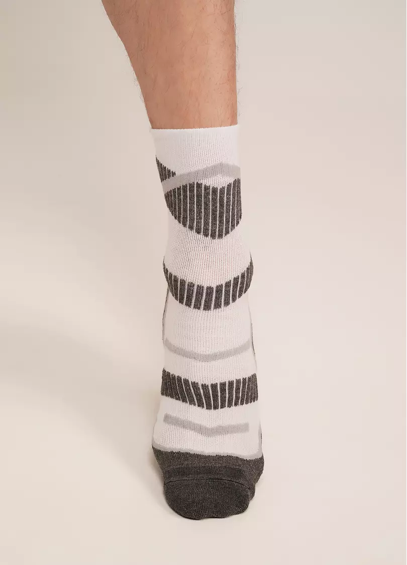 Трекінгові шкарпетки високі унісекс US3 WORK TREKKING white (білий)