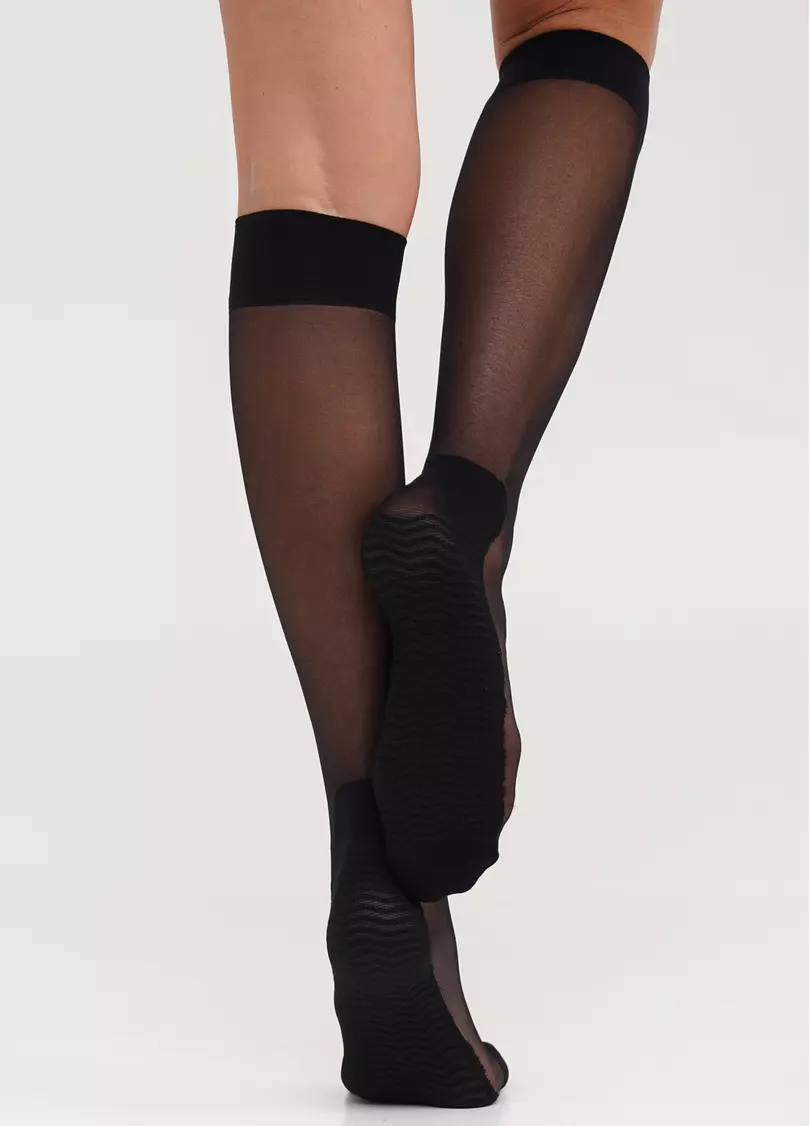 Гольфи з ущільненою стопою COMFORT STEP 20 black (чорний)