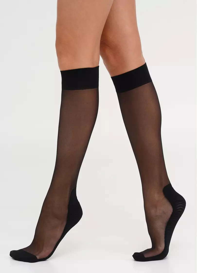 Гольфи з ущільненою стопою COMFORT STEP 20 black (чорний)