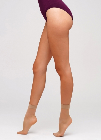 Классические женские носки из полиамида (2 пары) EASY 40 den daino (бежевый)