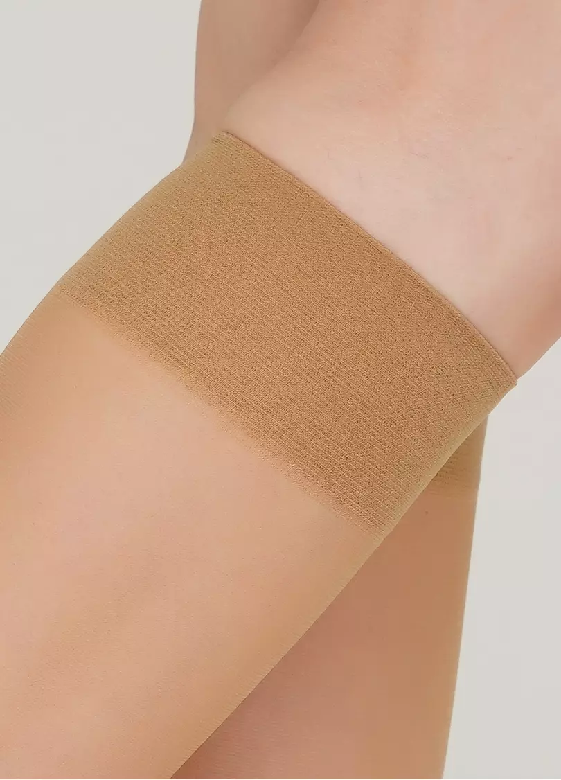 Женские гольфы с хлопковыми подследниками FOOTIES STYLE KNEE-HIGH 20 daino (бежевый)