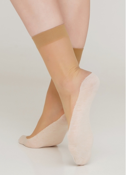Жіночі шкарпетки з бавовняними підслідниками FOOTIES STYLE SOCKS 20 daino (бежевий)