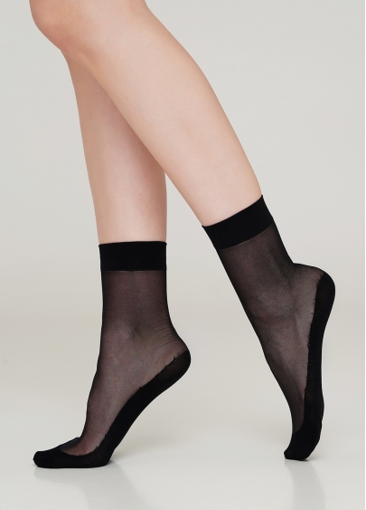 Женские носки с хлопковыми подследниками FOOTIES STYLE SOCKS 20 nero (черный)