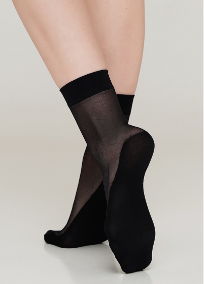 Жіночі шкарпетки з бавовняними підслідниками FOOTIES STYLE SOCKS 20 nero (чорний)