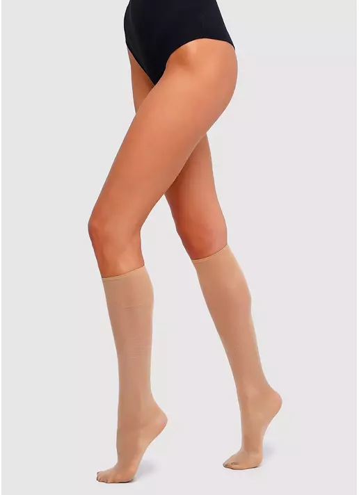 Капроновые гольфы комплект из 2 пар MAREA 40 gambaletto daino (бежевый)