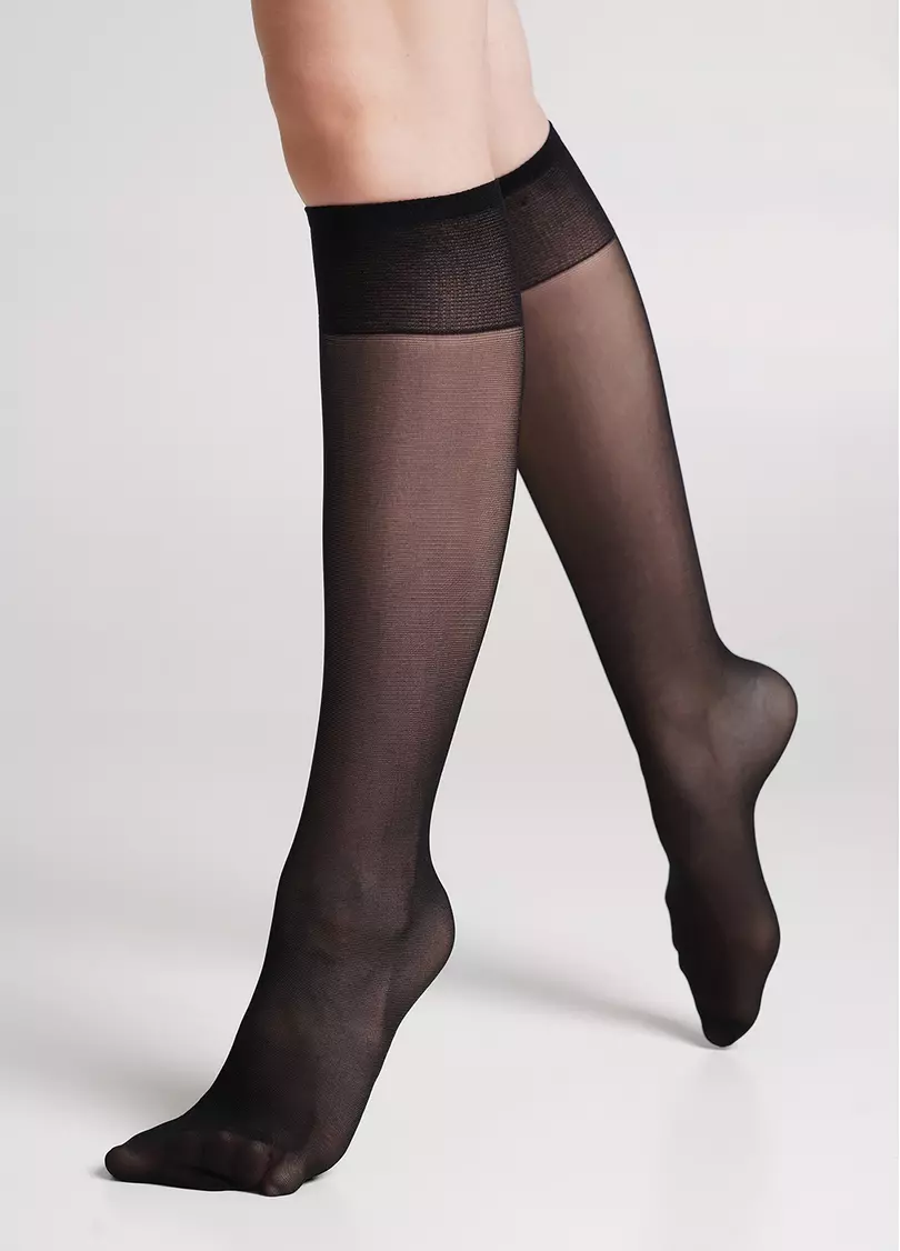 Капронові гольфи комплект з 2 пар MAREA 20 gambaletto nero (чорний)