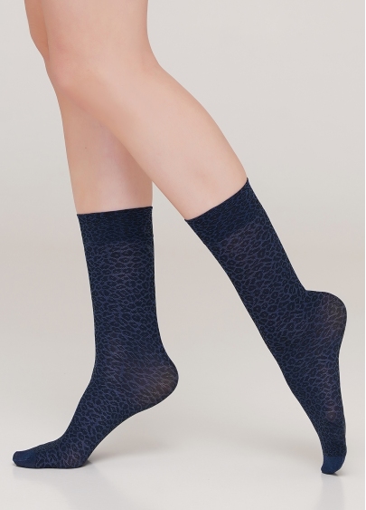 Жіночі високі шкарпетки MN-01 calzino riverside (блакитний)