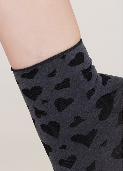 Женские носки с рисунком MN-02 calzino sharkskin (серый)
