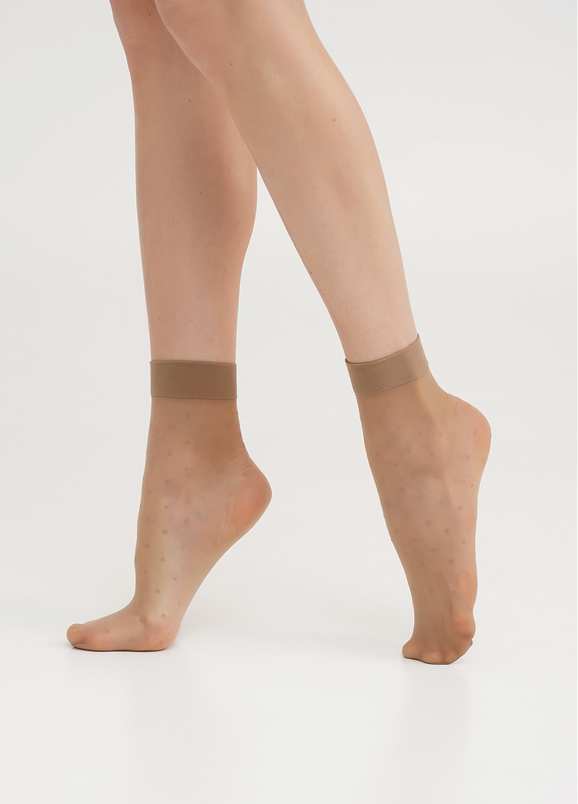 Шкарпетки в горох NN-06 calzino glace (бежевий)