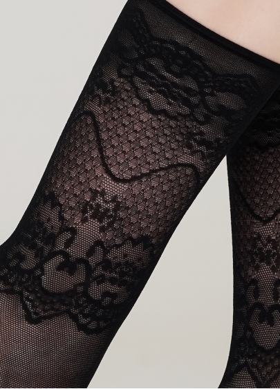 Женские носки с цветочным рисунком NN-09 calzino GIulia