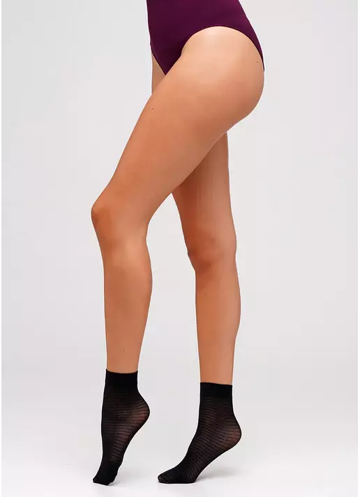 Капроновые носки NN-12 calzino nero (черный)