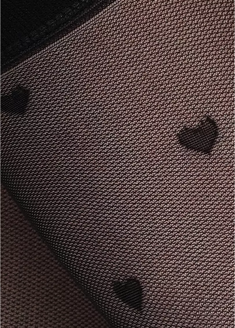 Женские гольфы с рисунком "сердечки" RG-04 gambaletto