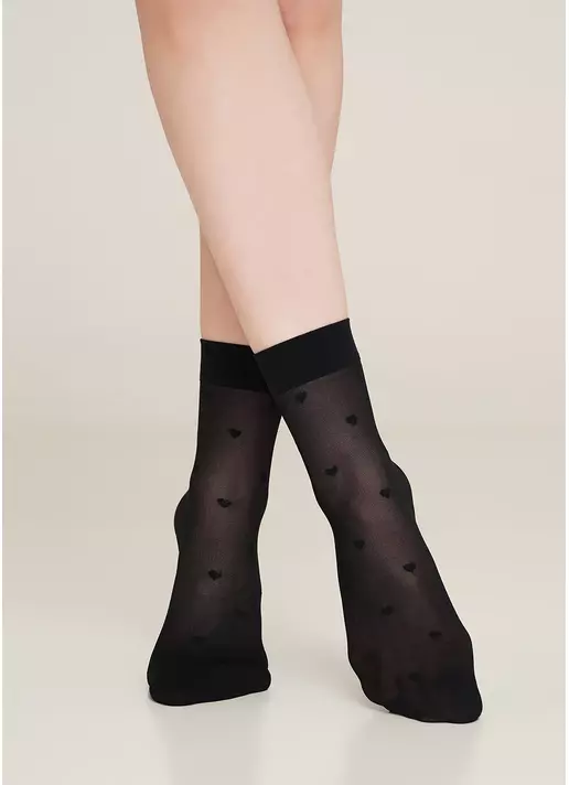 Женские носки с имитацией мелкой сетки с рисунком RN-06 calzino 40 Den