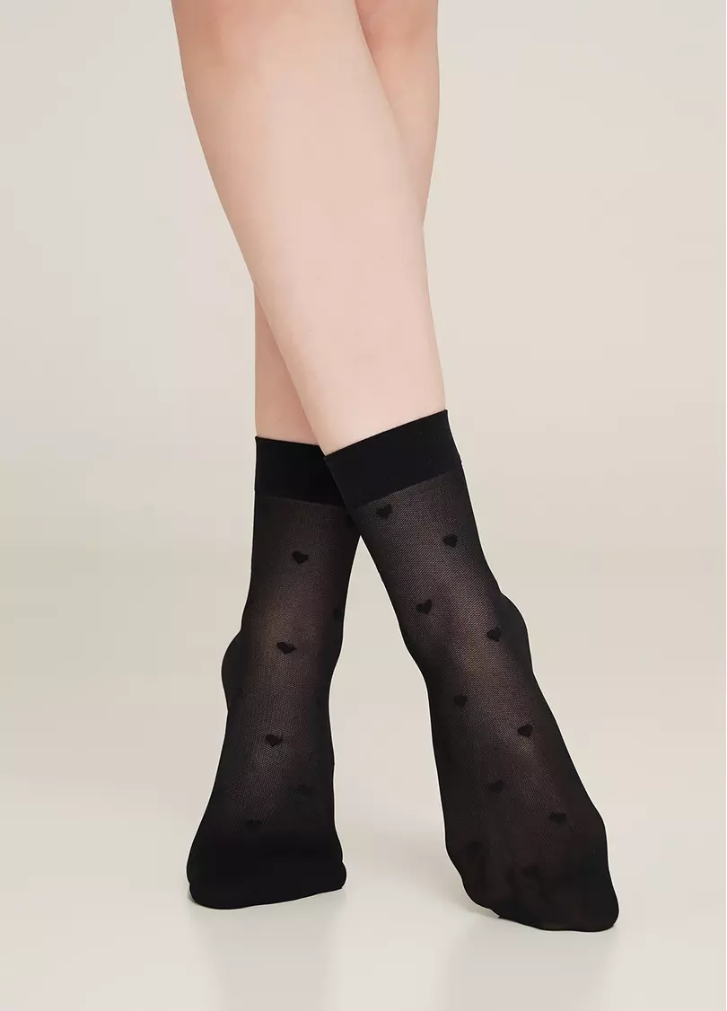 Женские носки с имитацией мелкой сетки с рисунком RN-06 calzino 40 Den