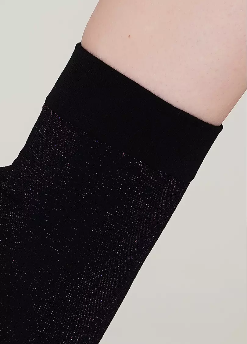 Жіночі шкарпетки з люрексом SHINY calzino shiny pink metallic (рожевий)