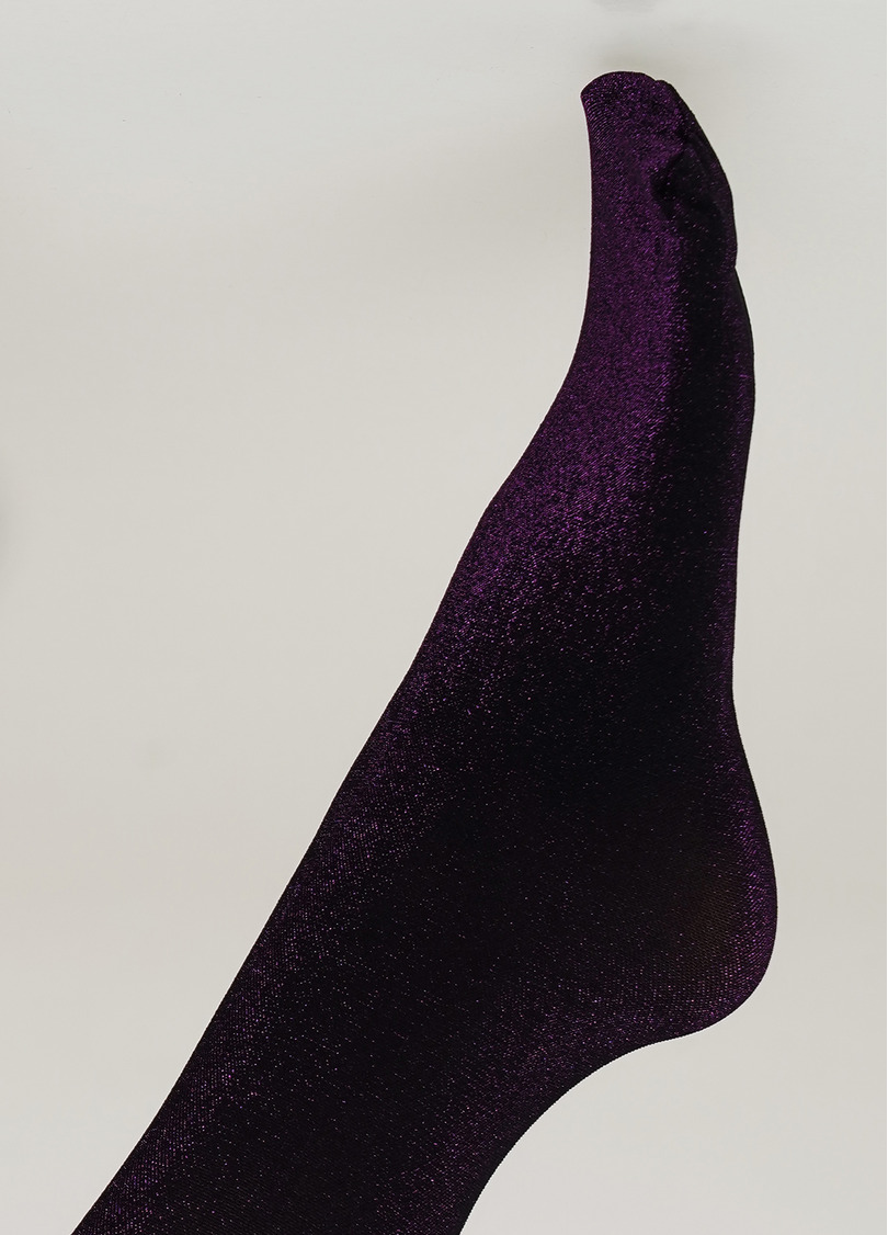 Жіночі гольфи з люрексом SHINY gamb shiny pink metallic (рожевий)