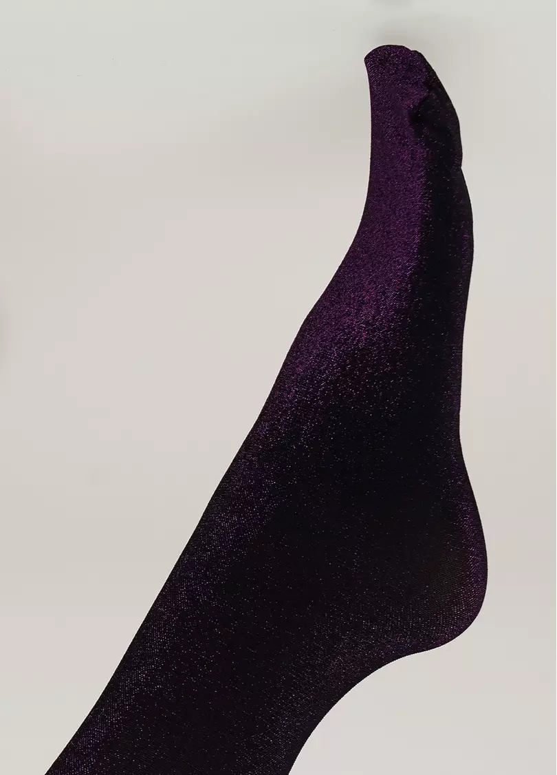 Женские гольфы с люрексом SHINY gamb shiny pink metallic (розовый)