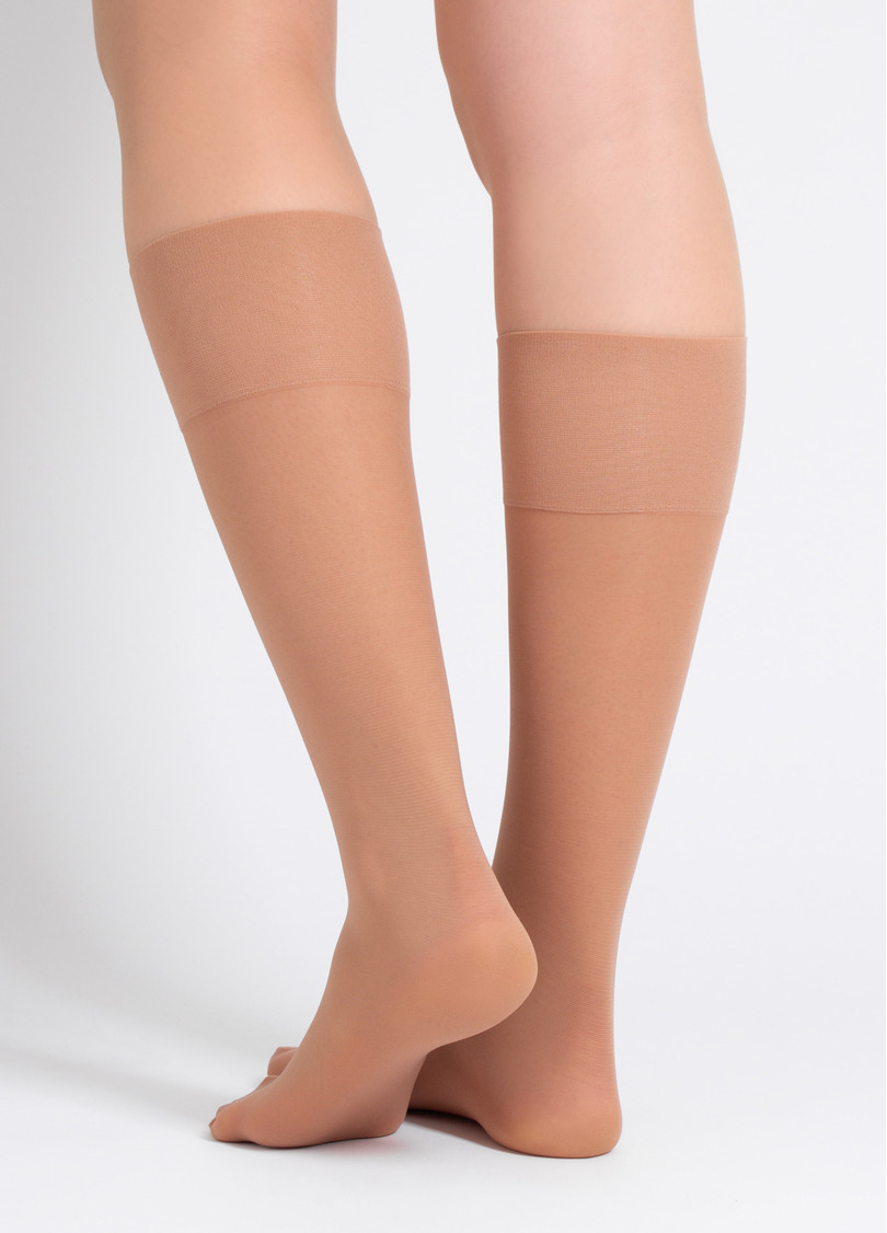 Матовые гольфы SOFT MATT KNEE-HIGHS 40 GAMB daino (бежевый)