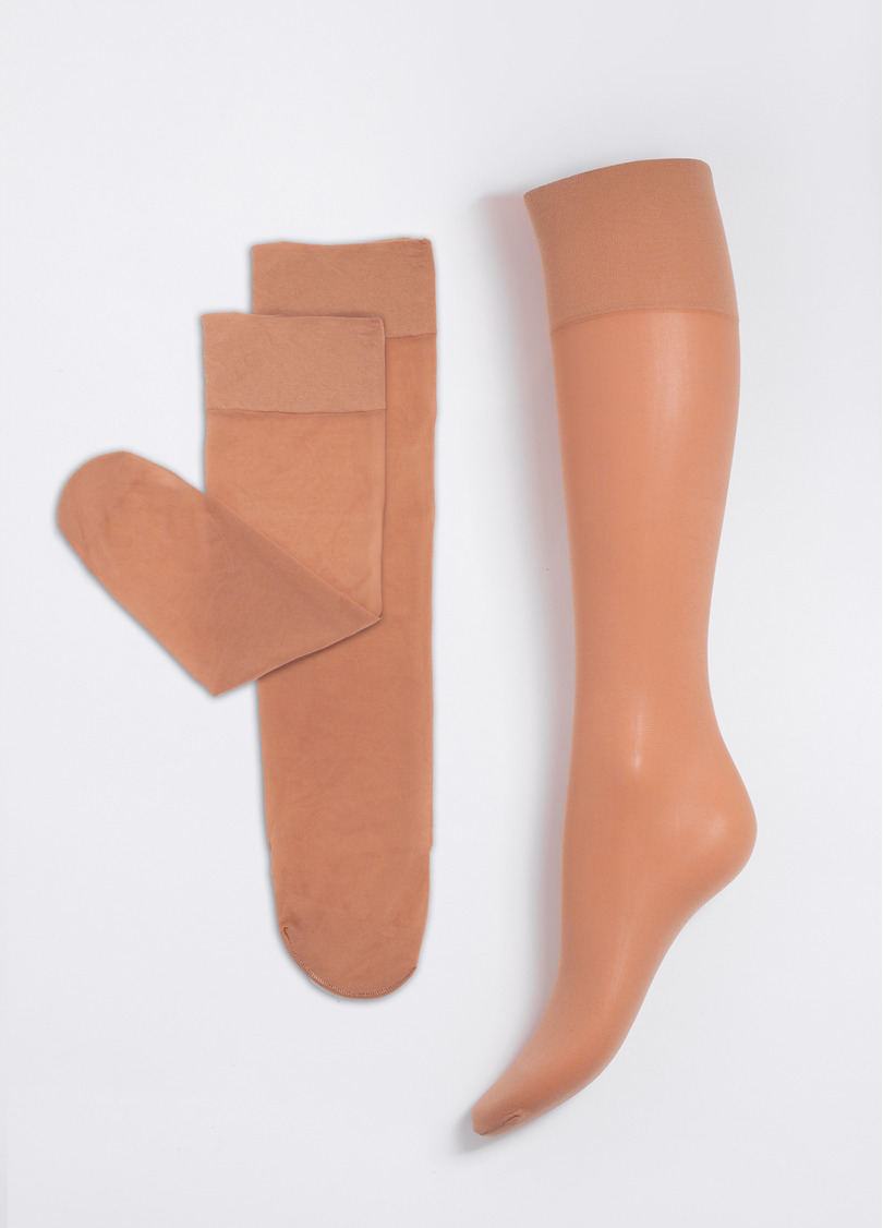 Матовые гольфы SOFT MATT KNEE-HIGHS 40 GAMB daino (бежевый)