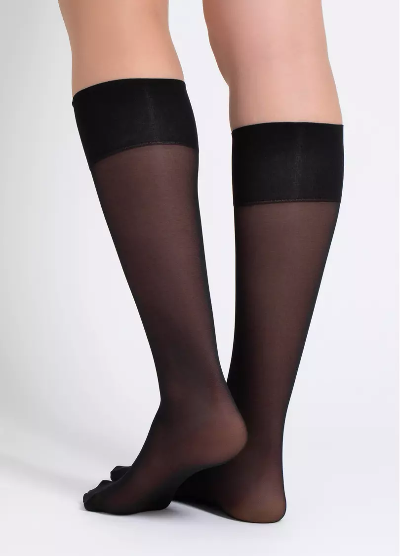 Матові гольфи SOFT MATT KNEE-HIGHS 40 GAMB nero (чорний)