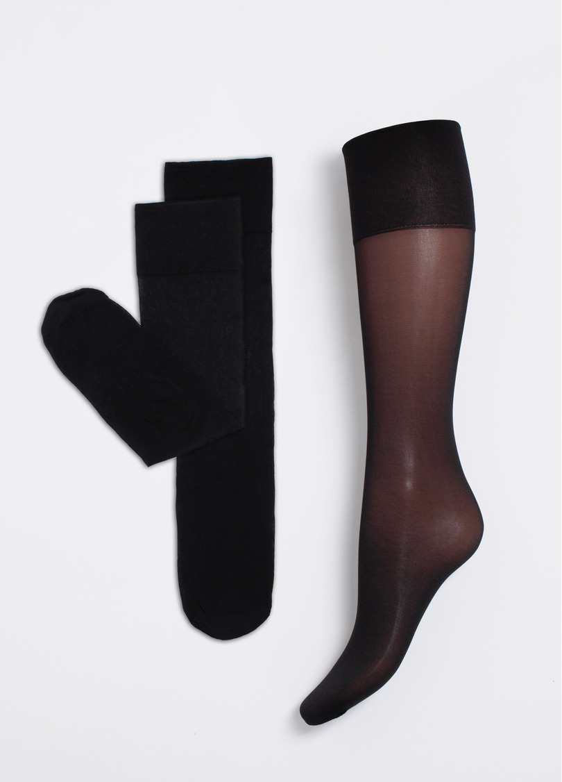 Матовые гольфы SOFT MATT KNEE-HIGHS 40 GAMB nero (черный)