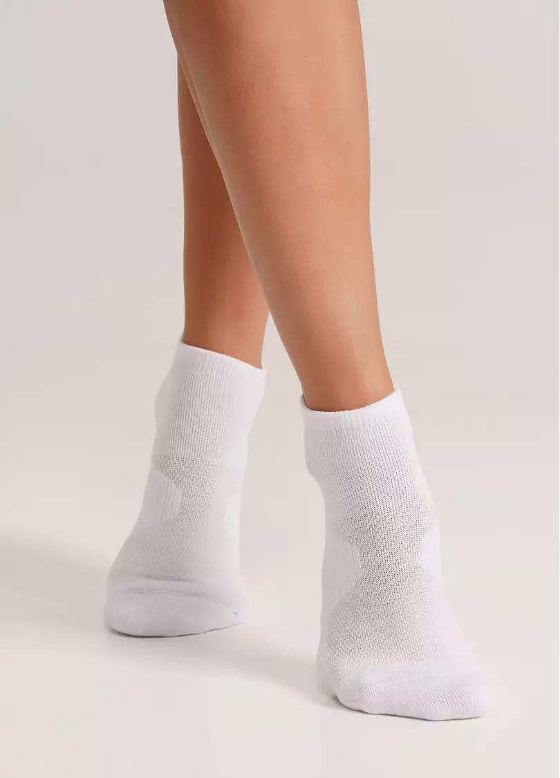 Трекінгові шкарпетки низькі унісекс US1 SHORT TREKKING white (білий)