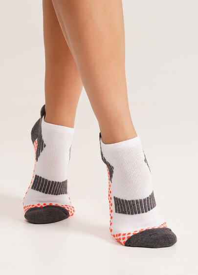 Трекинговые носки для спорта короткие унисекс US1 SPORT TREKKING white (белый)