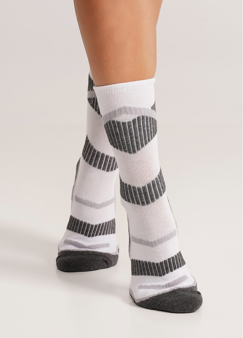 Трекинговые носки высокие унисекс US3 WORK TREKKING white (белый)