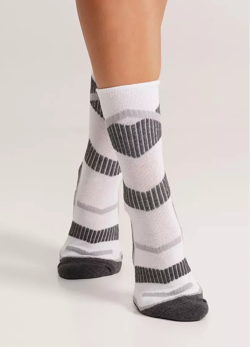 Трекінгові шкарпетки високі унісекс US3 WORK TREKKING white (білий)